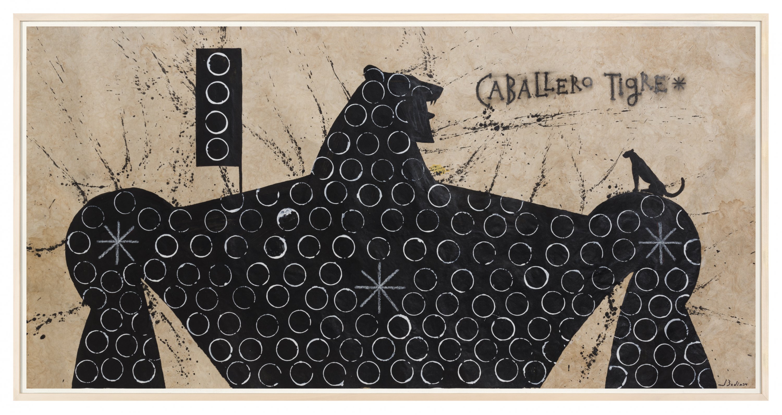 José Bedia - Caballero Tigre